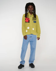 Buggin' Out Crochet Zip Cardigan - Olive