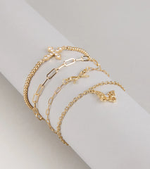 Sweet On Stack Four-Pack Bracelet Set