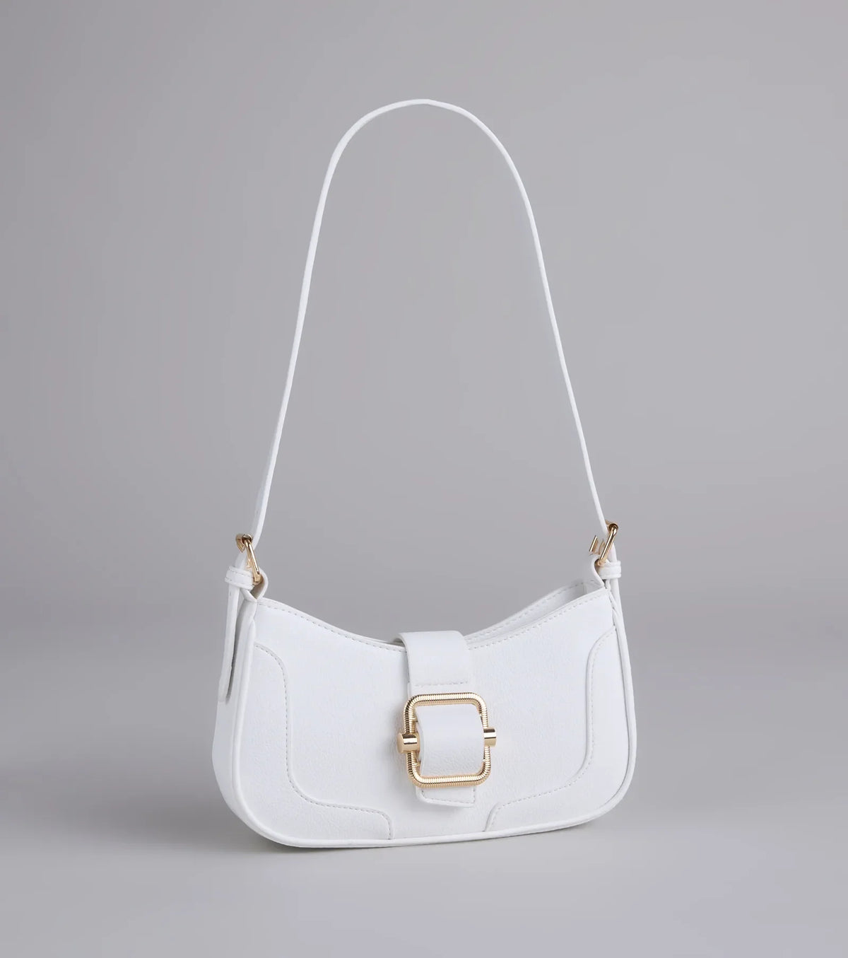 Not Your Basic Buckle Shoulder Bag