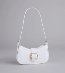Not Your Basic Buckle Shoulder Bag