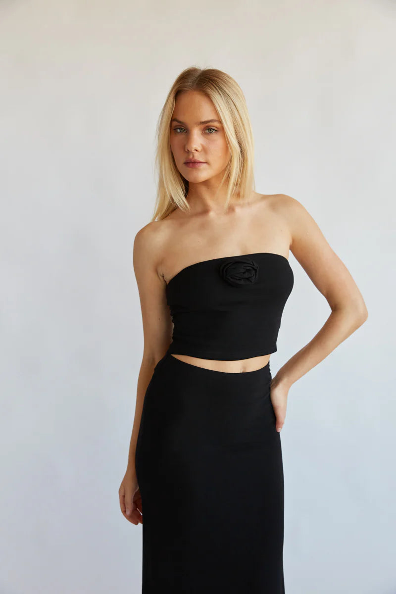 Rosalyn Rosette Tube Top