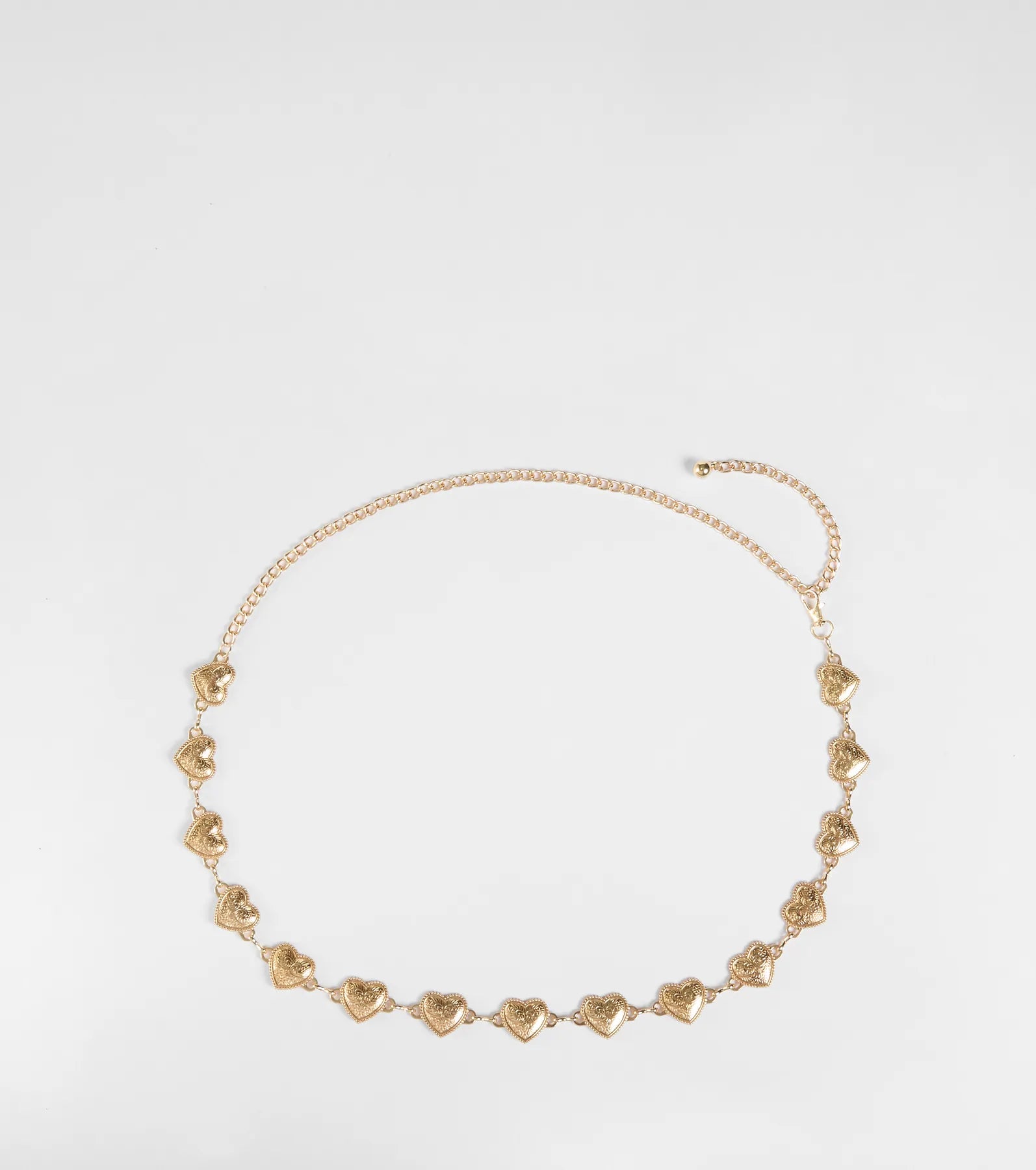 Western Cutie Concho Heart Chain Belt