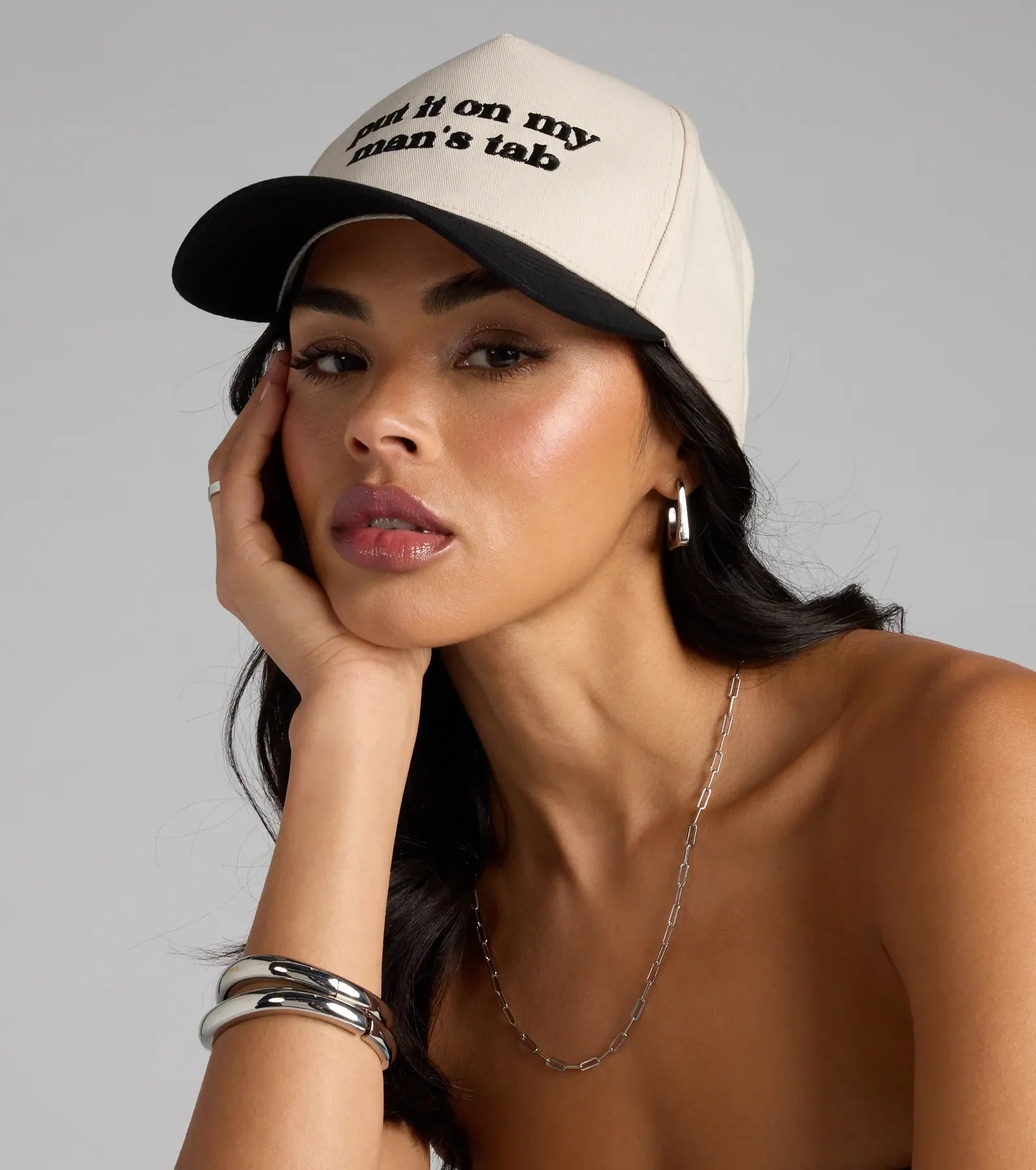 Put It On My Man's Tab Snap Back Cap