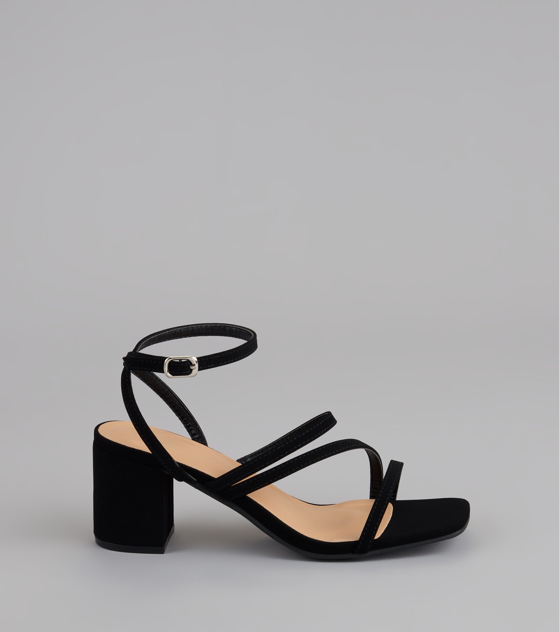 Steppin’ Out Strappy Wide Fit Block Heels