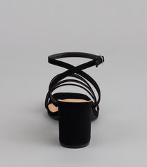 Steppin’ Out Strappy Wide Fit Block Heels