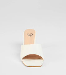 Sunny Days Ahead Block Heel Mules