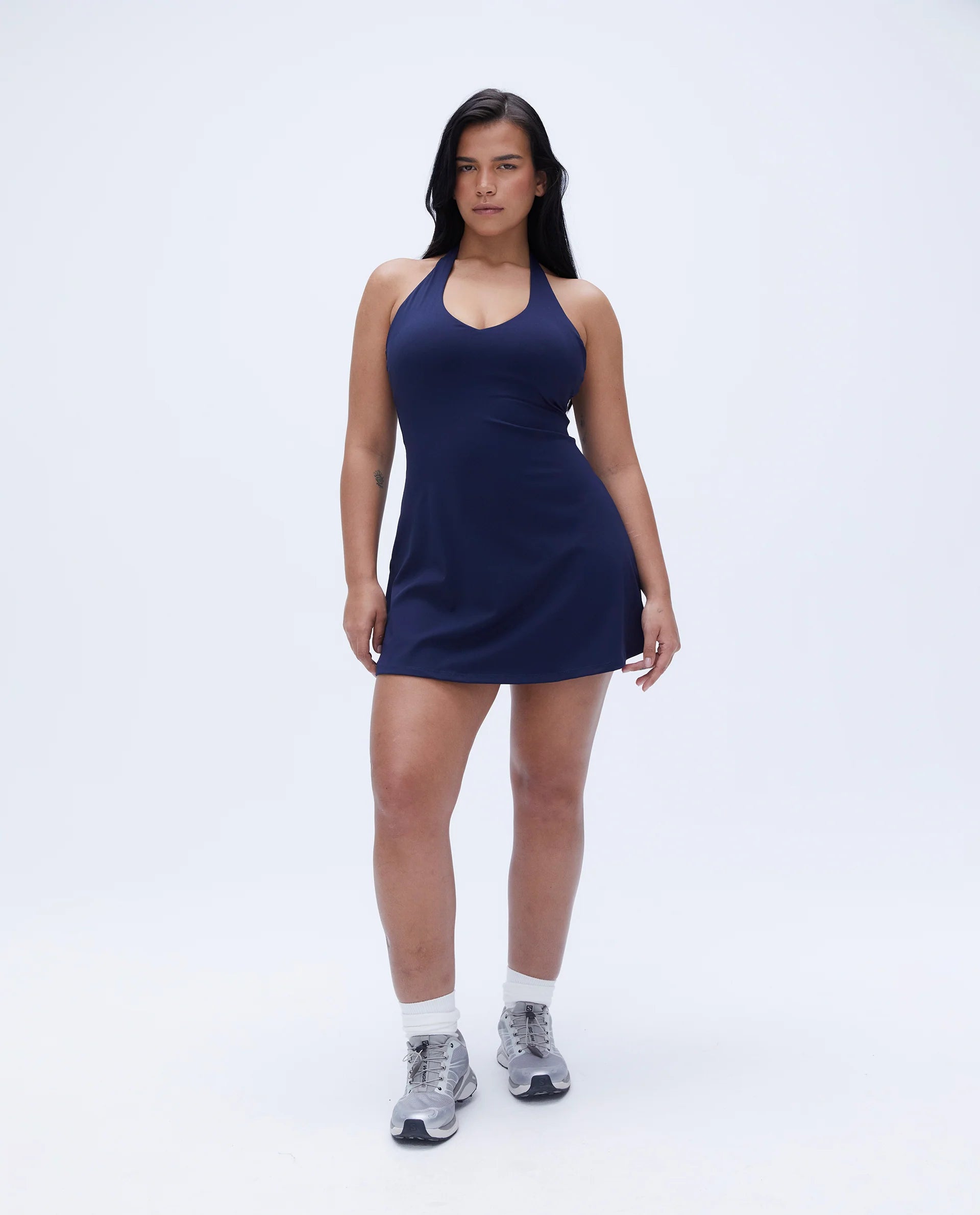 Ultimate Halter Neck Dress - Navy Blue