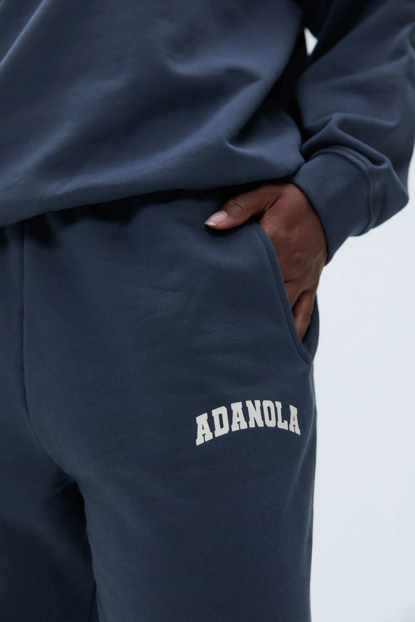 Varsity Sweatpants - Washed Midnight Blue