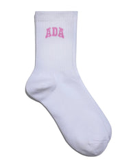 ADA Socks - White/Candy Pink