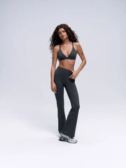 Ultimate Triangle Cross Back Bra - Graphite Grey