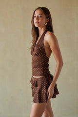 Gracie Polka Dot Halter Top