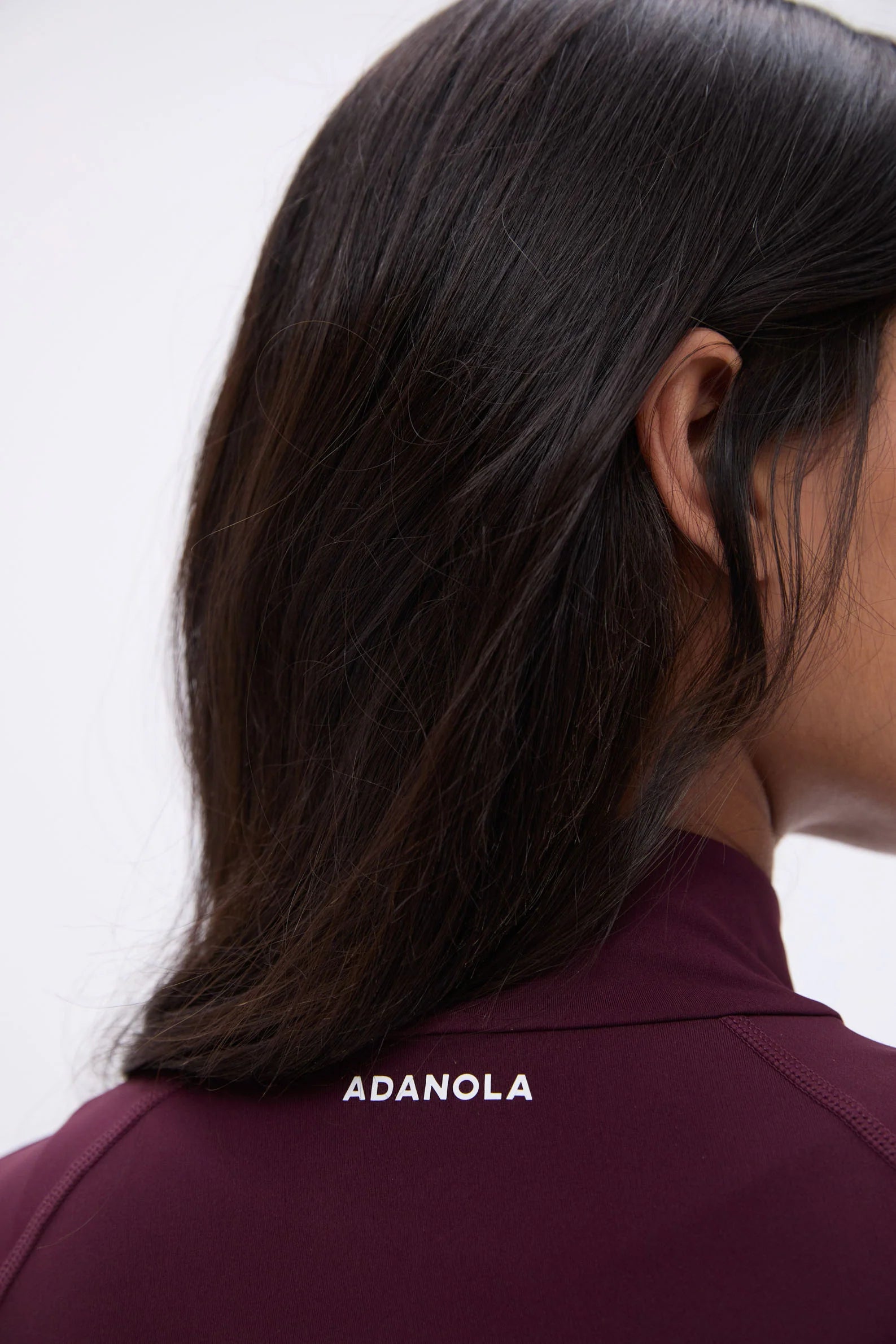 Ultimate Long Sleeve Quarter Zip Top  - Dark Cherry
