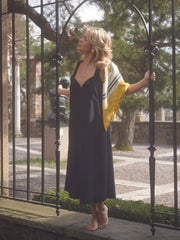 Breezy Embroidered Dress Black