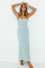 In The Air Maxi Dress Blue