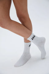 3 Pack ADA Socks - White/Black, Black/Cream, Light Grey Melange/Black