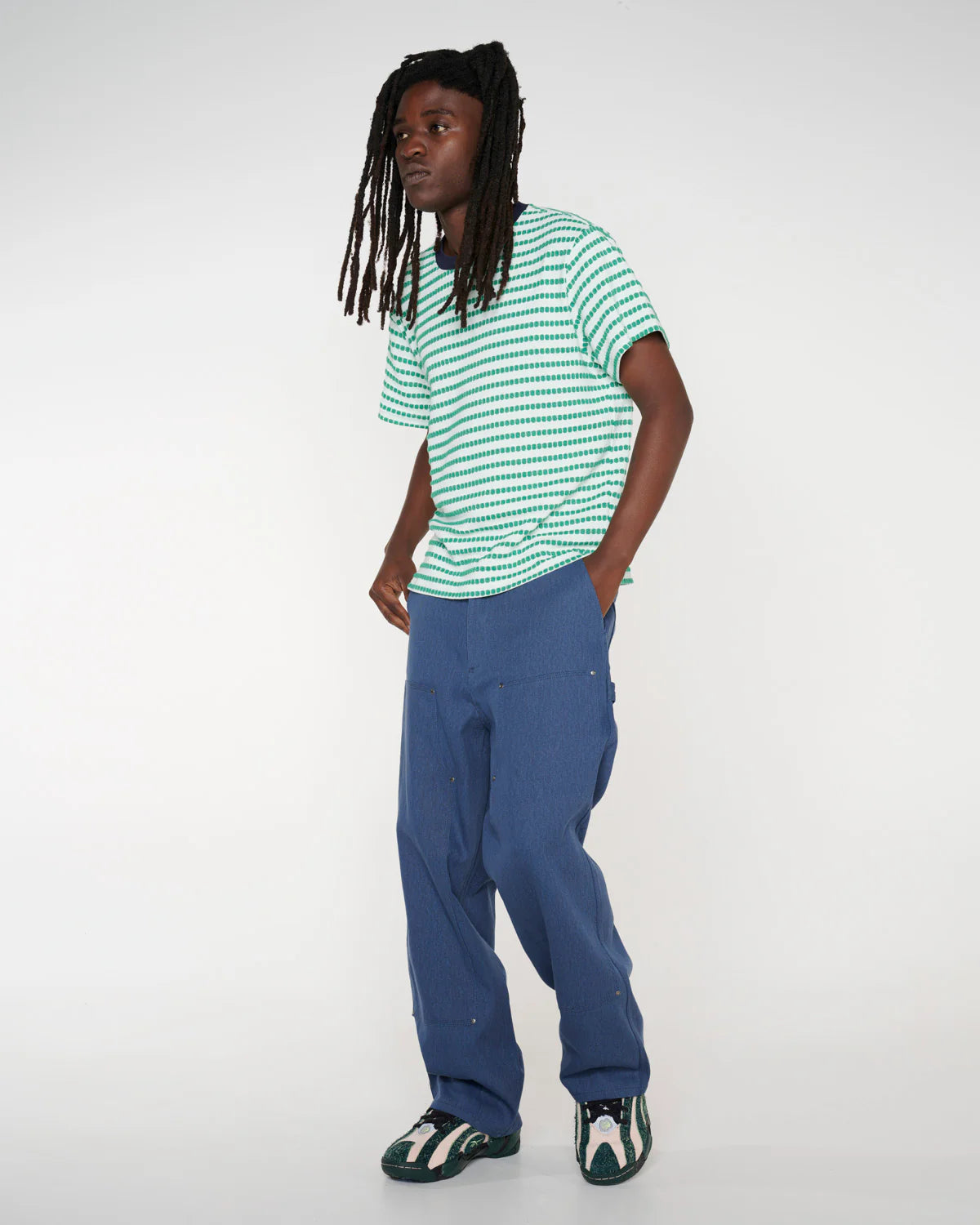Bull Denim Double Knee Utility Pant - Navy