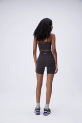 Ultimate Crop Shorts - Coffee Bean