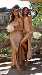 Alaria Maxi Dress - Gold