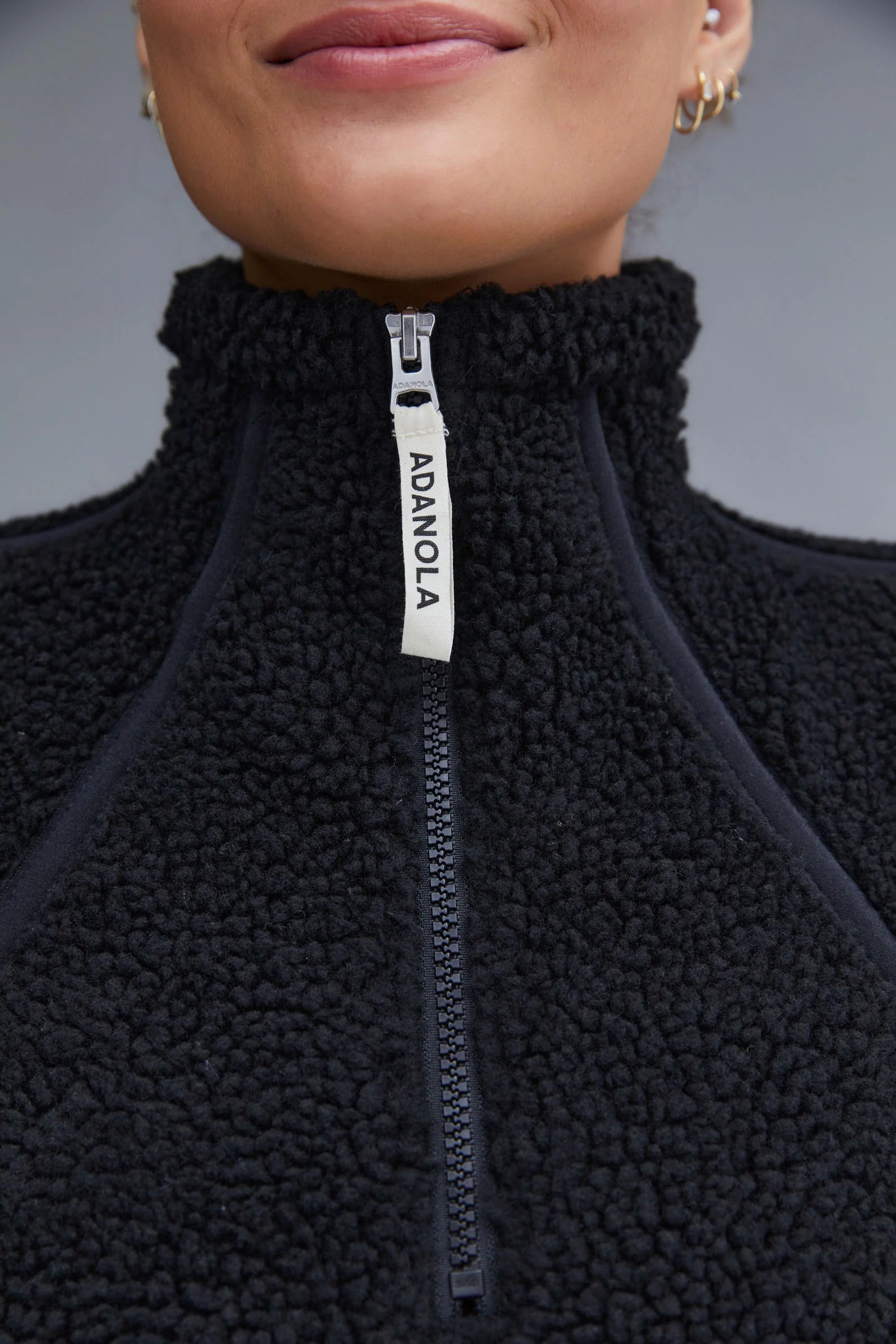 Quarter Zip Fleece - Black