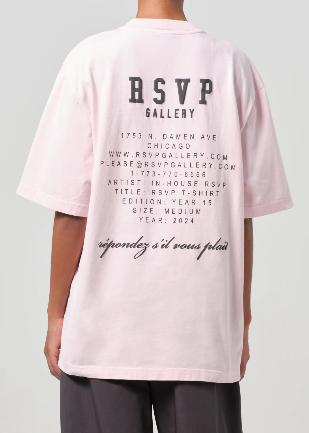 AGOLDE / RSVP Gallery S/S Tee in Pink / Black