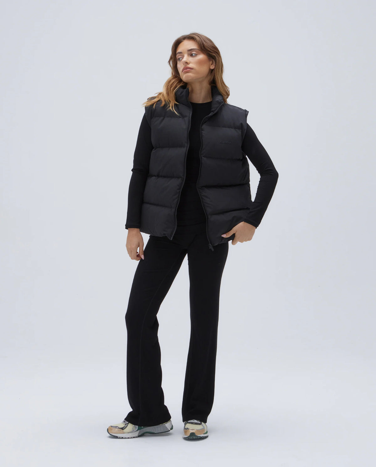 Padded Oversized Gilet - Black