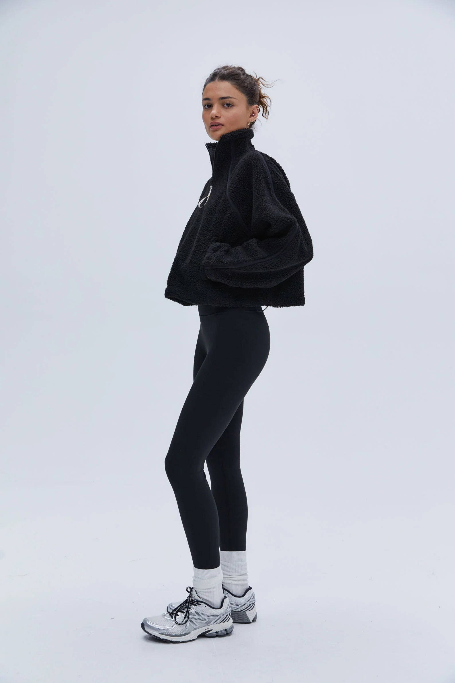 Quarter Zip Fleece - Black