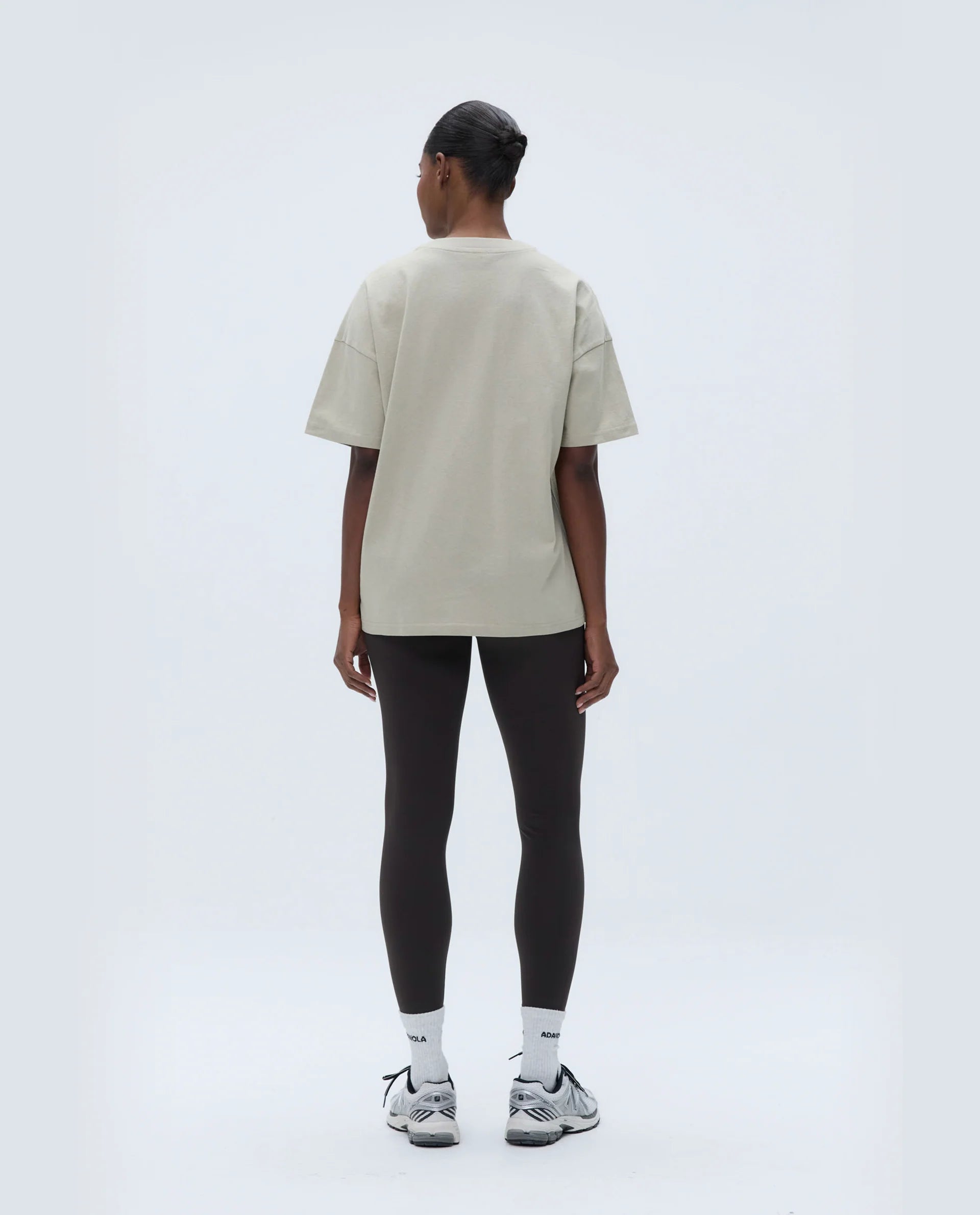 Trail Short Sleeve Drop Shoulder T-shirt - Sand/Cocoa Brown