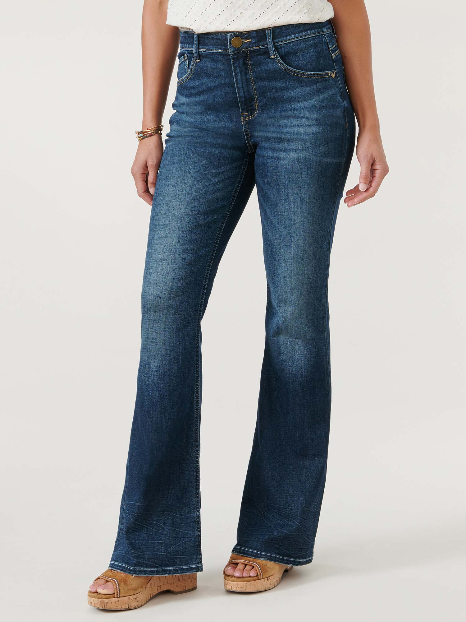 "Ab"solution® High Rise Out There Flare 34" Long Inseam Jeans
