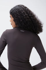 Ultimate Long Sleeve Top - Coffee Bean