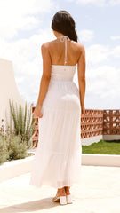 Taffeta Maxi Dress - White