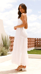 Taffeta Maxi Dress - White
