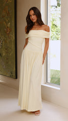 Manalla Maxi Dress - Lemon