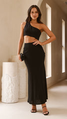 Abia Maxi Dress - Black