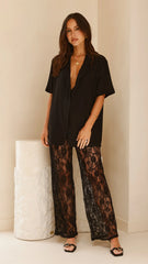 Baxter Pant - Black Lace