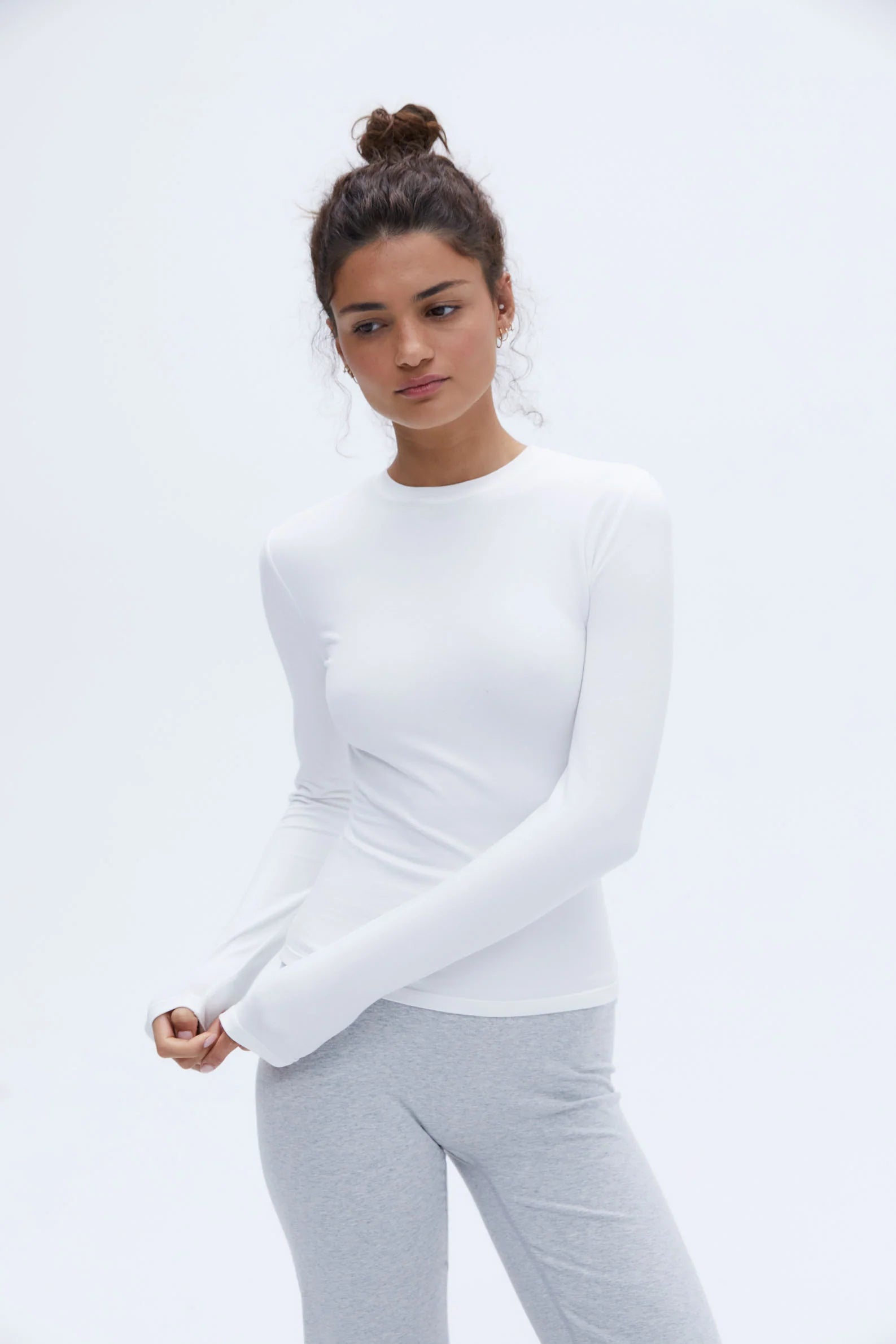 Long Sleeve Top - White