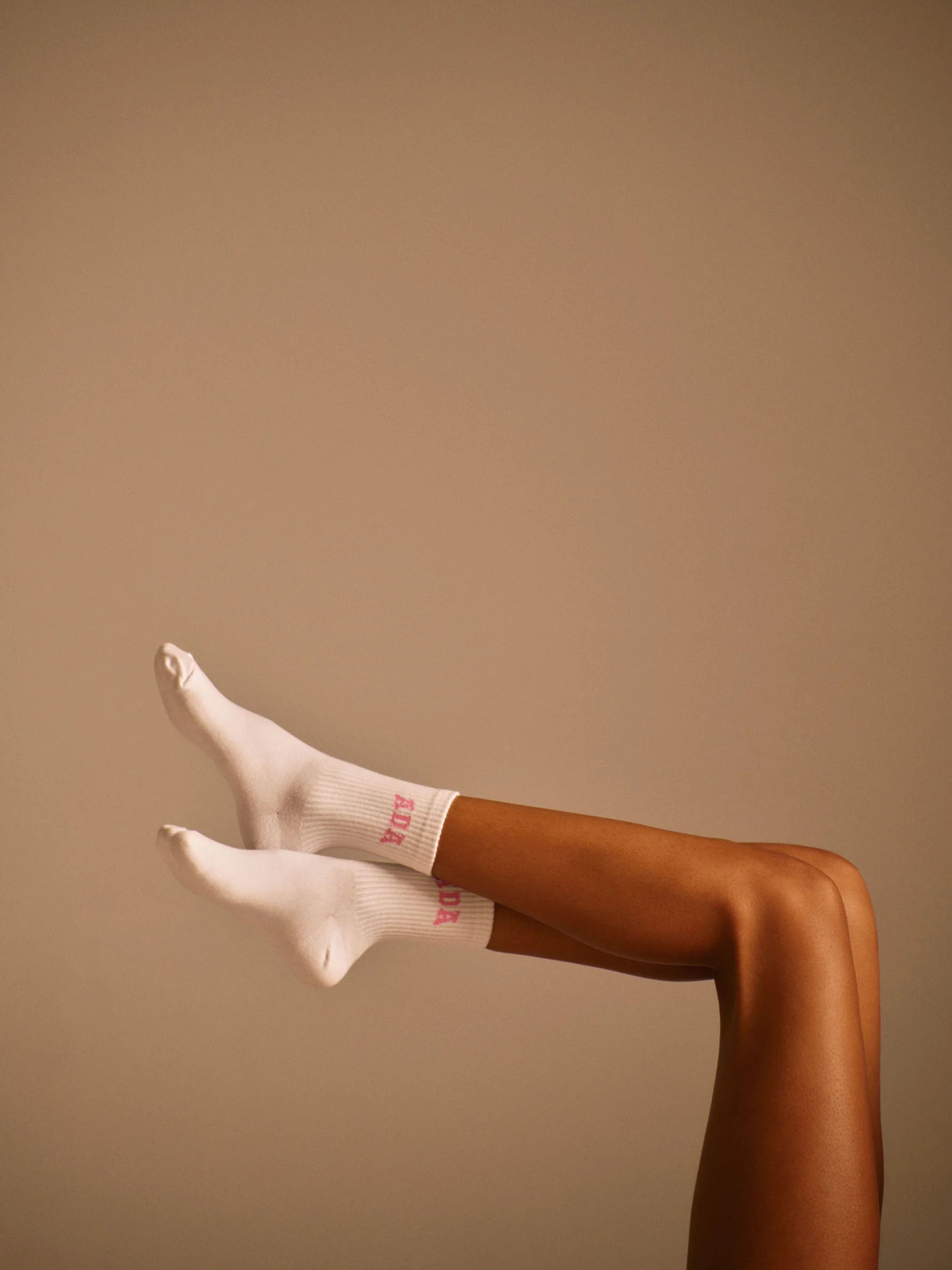 ADA Socks - White/Candy Pink