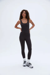 Ultimate Open Back Unitard - Coffee Bean