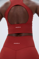Ultimate Open Back Sports Bra - Vintage Red