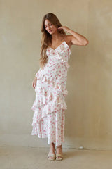 Poppy Floral Ruffle Maxi Dress