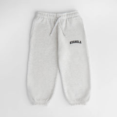 Mini Varsity Sweatpants - Light Grey Melange/Black