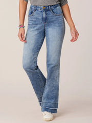 "Ab"solution® High Rise Itty Bitty More Double Fray Hem Jean