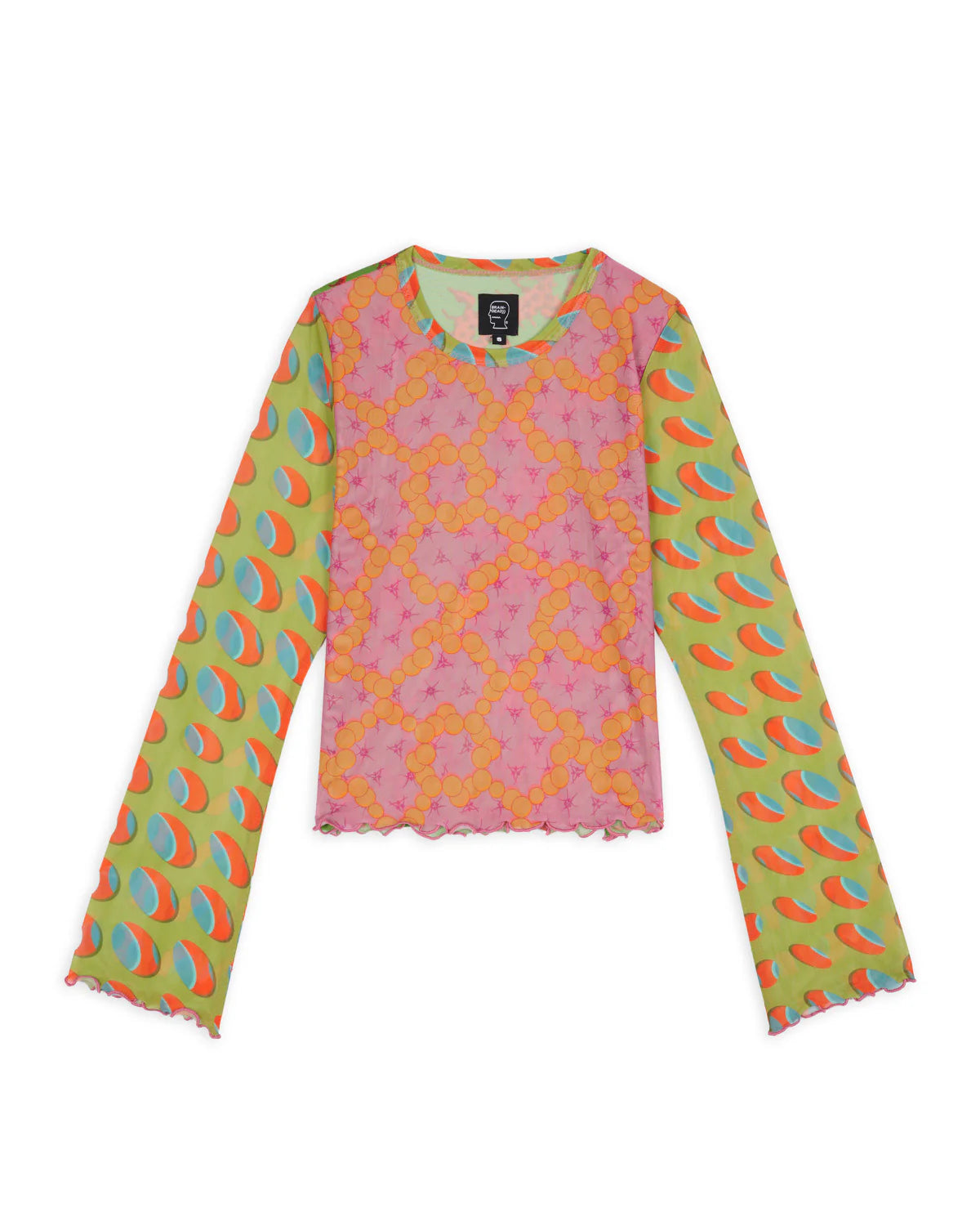 Dna Hypermesh Bell Sleeve Top - Multi
