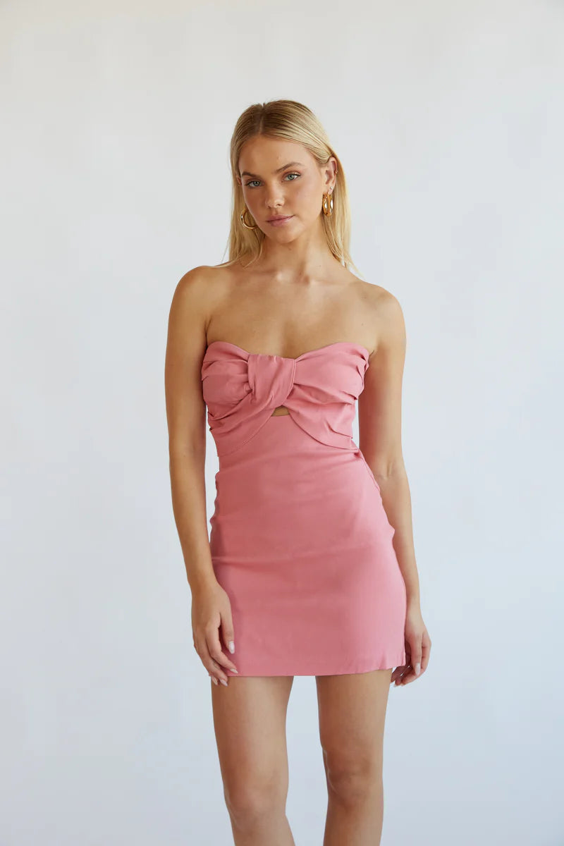 Kynlee Twist Front Mini Dress