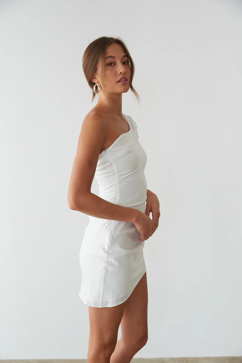 Sonia Draped One Shoulder Mini Dress