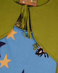 Buggin' Out Neppy Bolero Sleeve Cardigan & Top Set - Olive