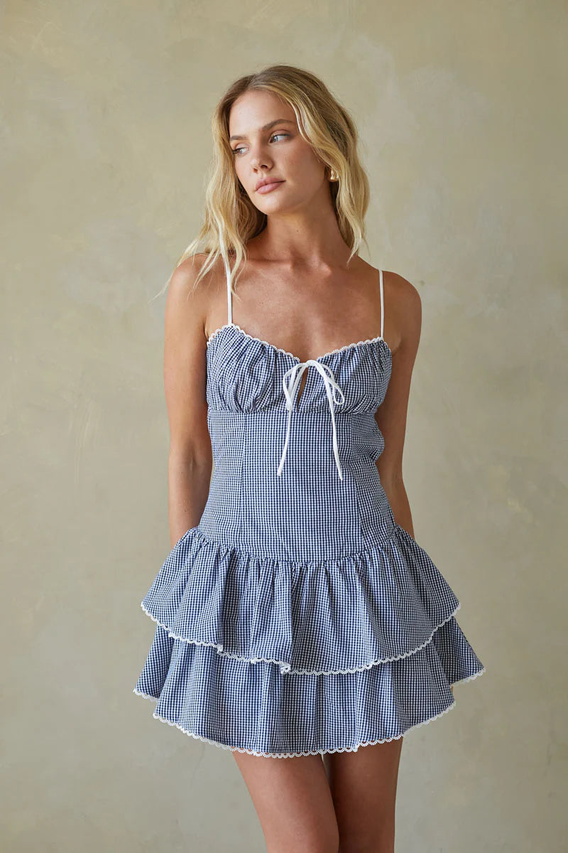 Fiorella Open Back Mini Dress