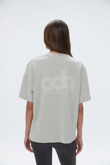 Performance Washed Short Sleeve Drop Shoulder T-shirt - Stone