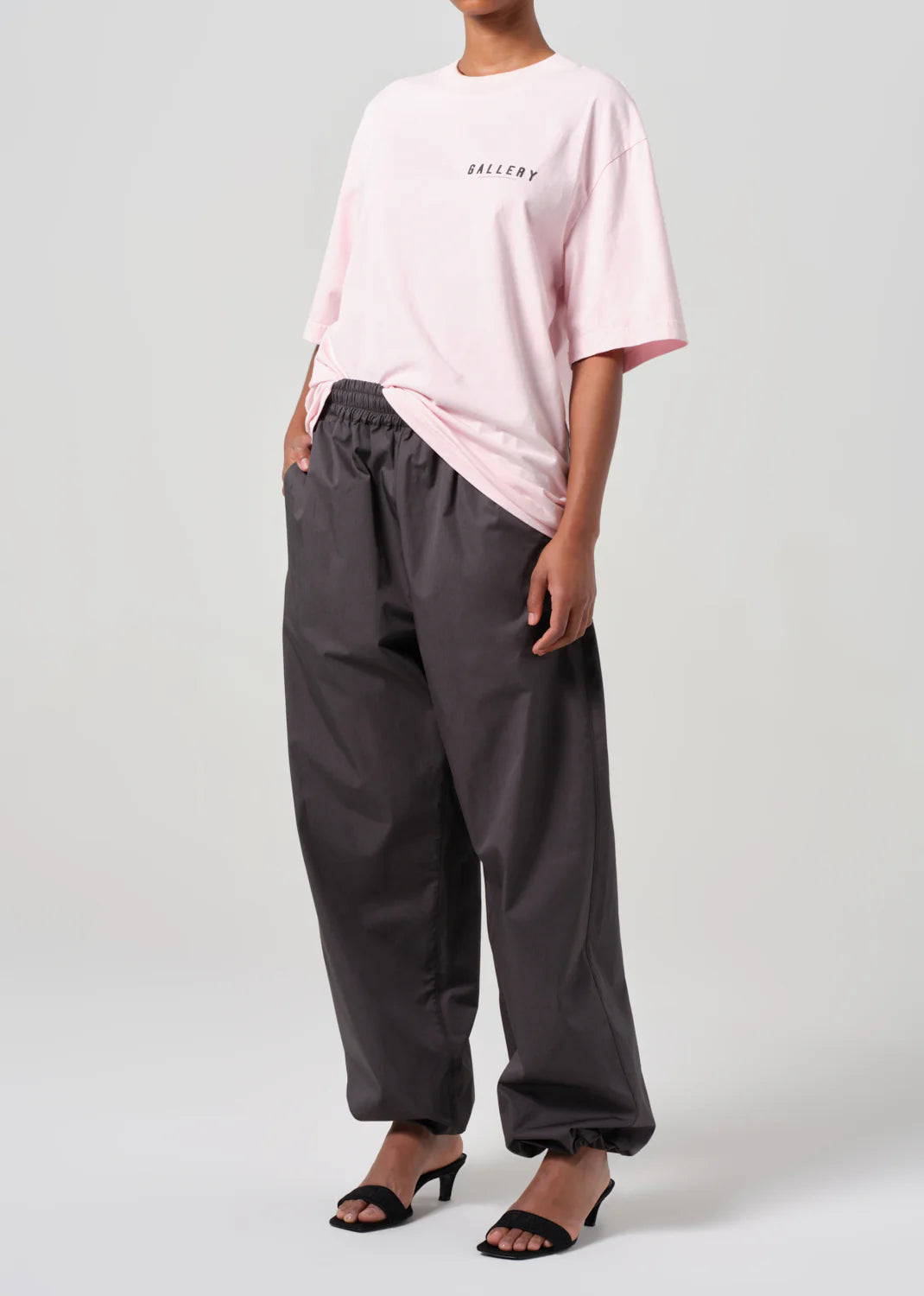 AGOLDE / RSVP Gallery S/S Tee in Pink / Black