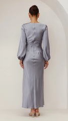 Brigitte Maxi Dress - Steel Blue