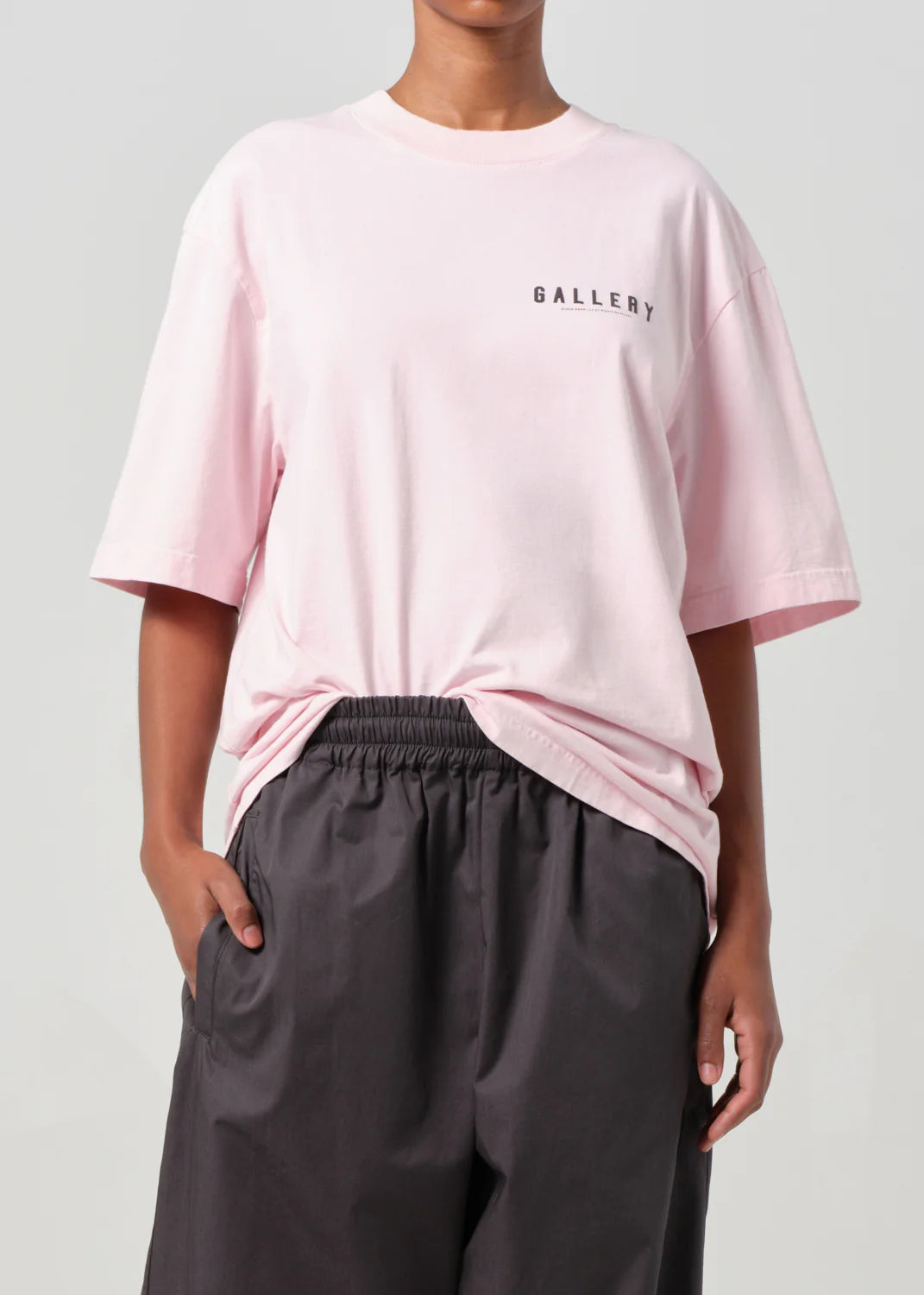 AGOLDE / RSVP Gallery S/S Tee in Pink / Black